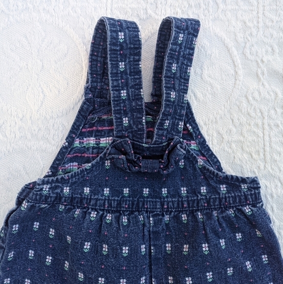 Vintage OshKoshâ•‘Floral Denim Overallsâ•‘Size 4T - Picture 8 of 8